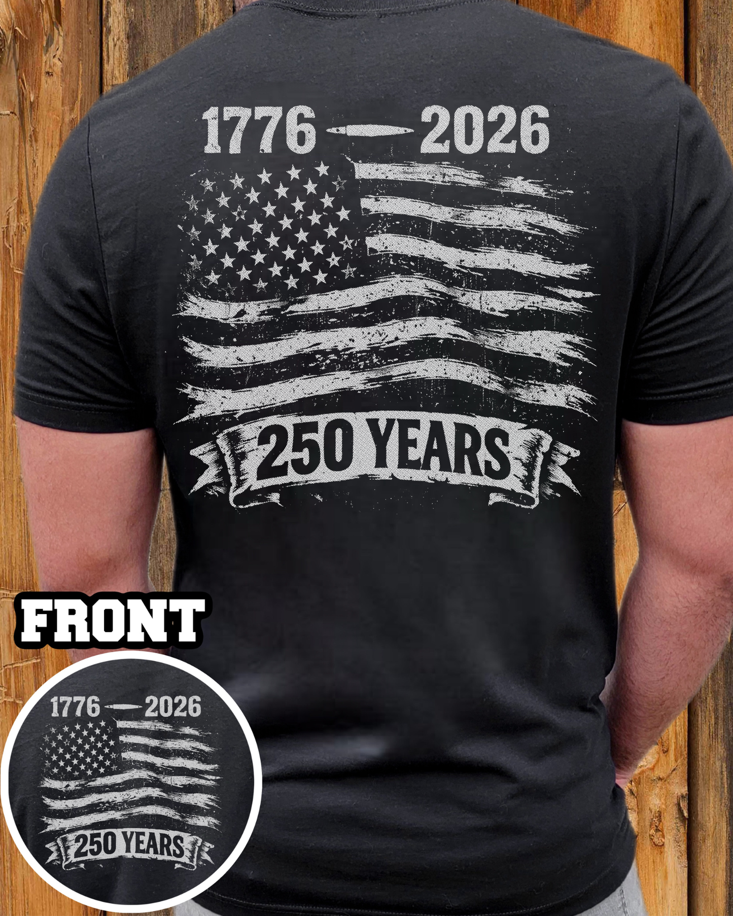 1776-2026 Flag(front and back)