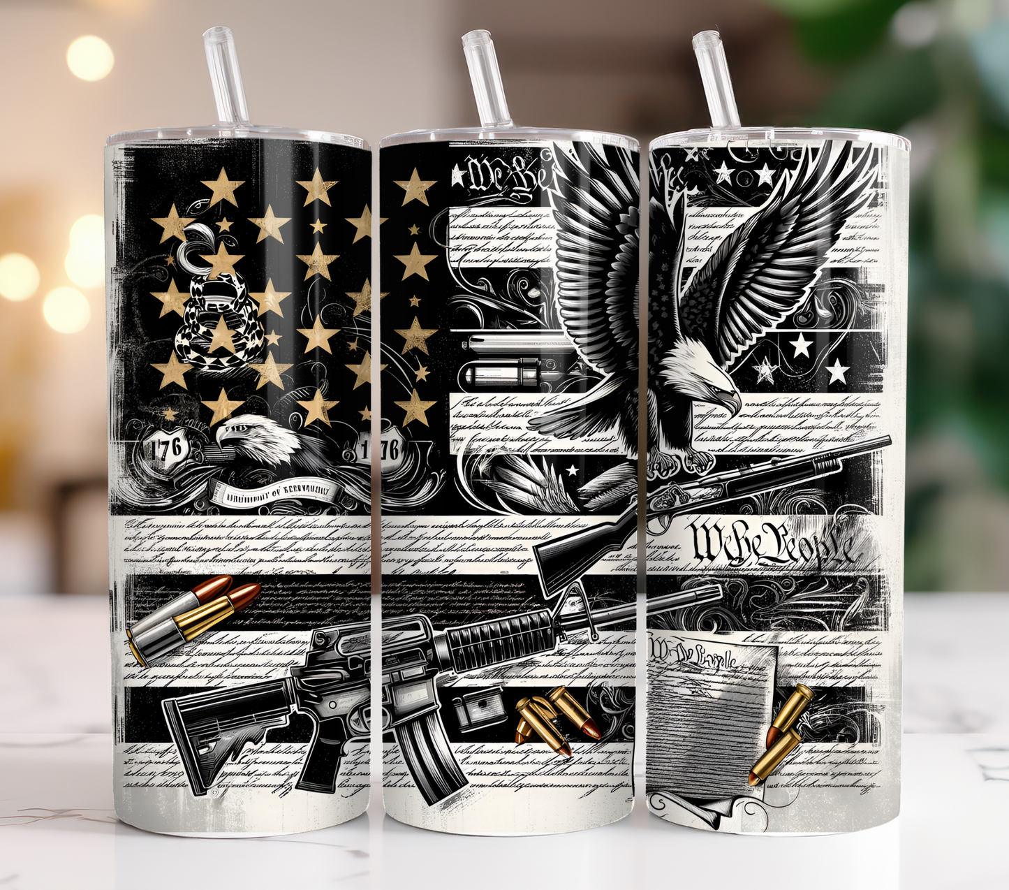Flag/Ammo 20oz Stainless