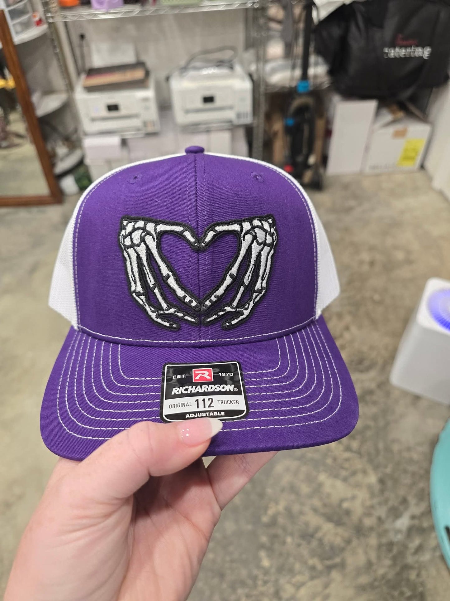 Purple Richardson - Skull Heart Hands