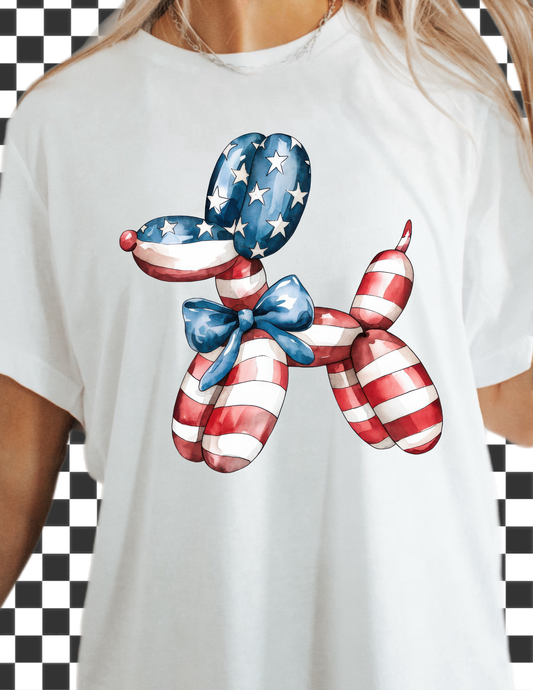Patriotic Balloon Dog