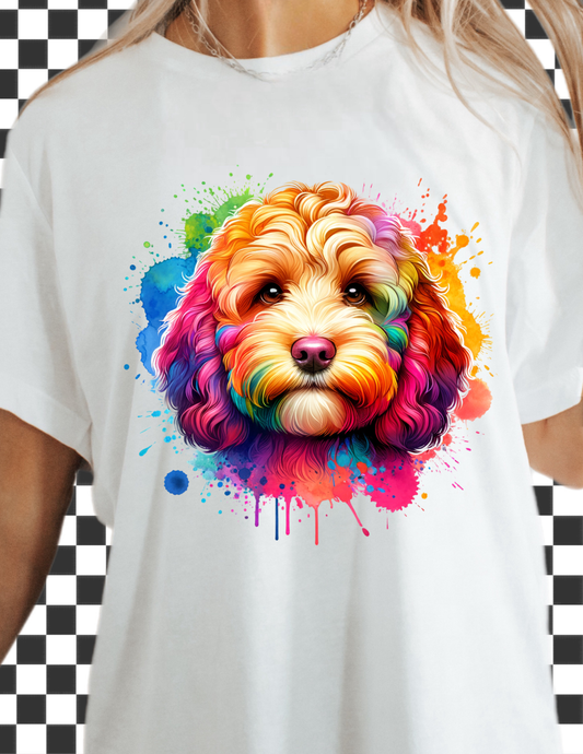 Color Splash Golden Doodle