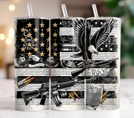 Flag/Ammo 20oz Stainless