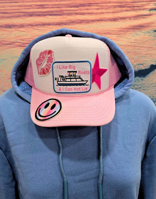 Pink OTTO - I Like Big Boats - patch