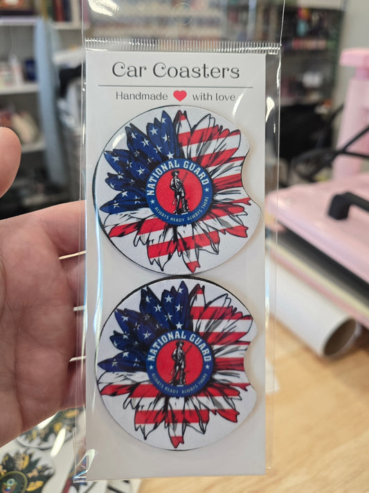 National Guard Car Coasters