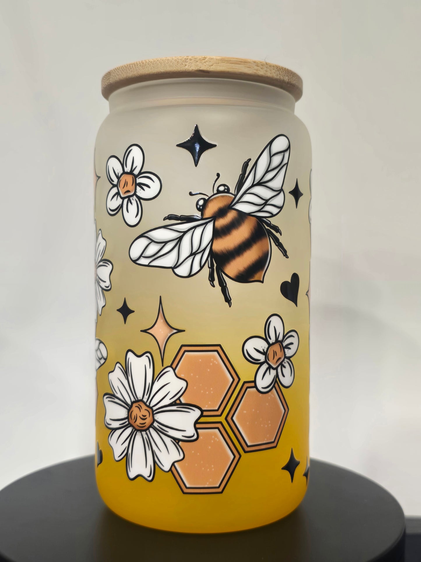 16 Oz Yellow Gradient Honey Bees