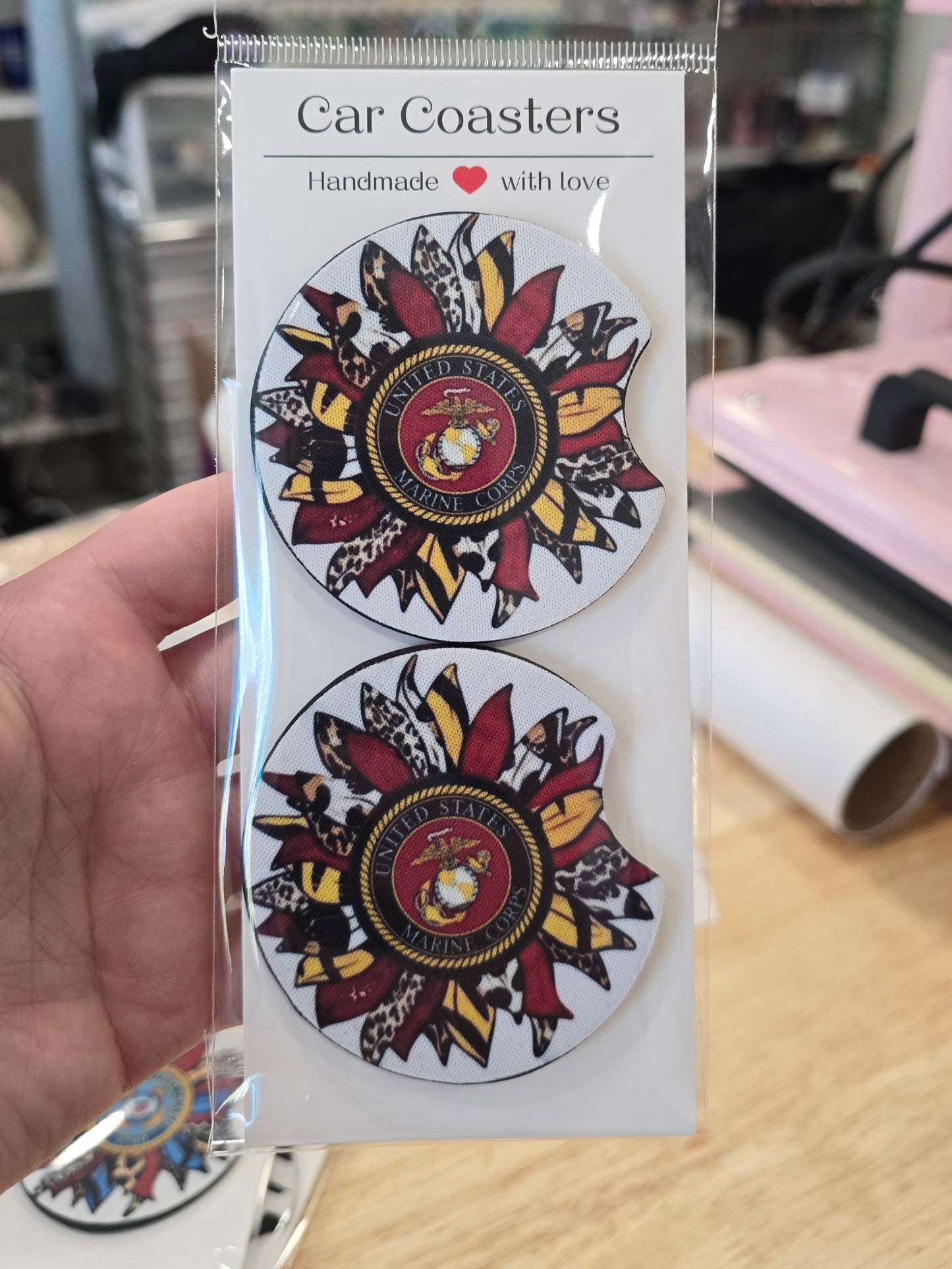 US Marines Car Coasters