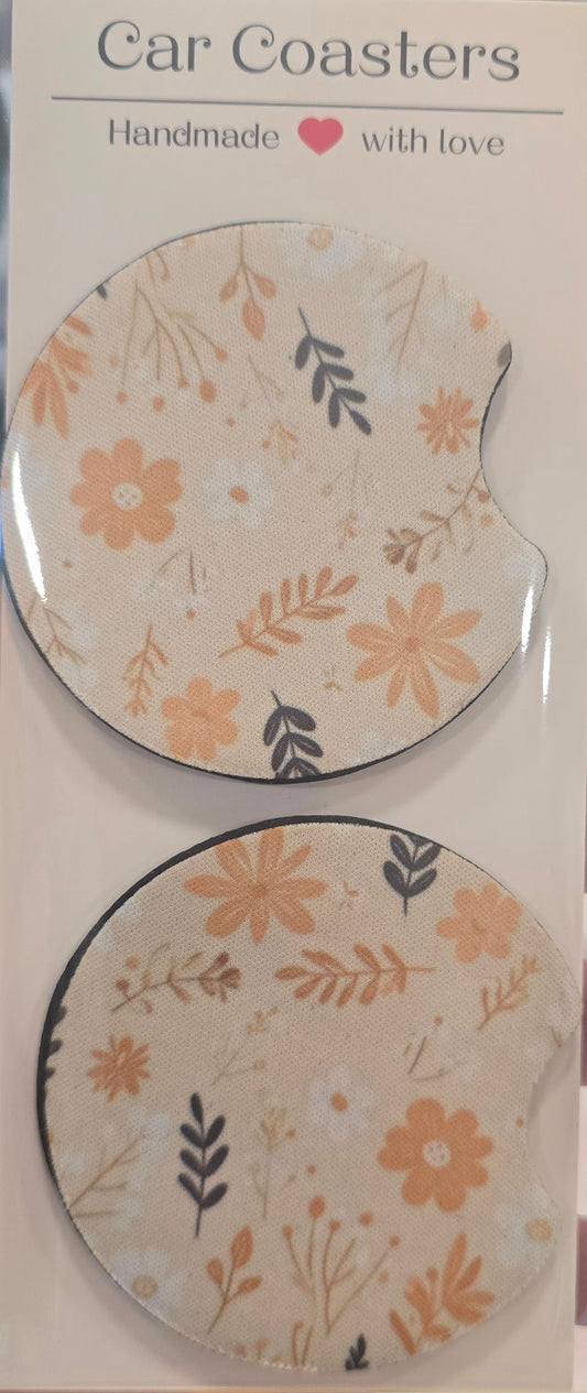 Floral Car Coaster