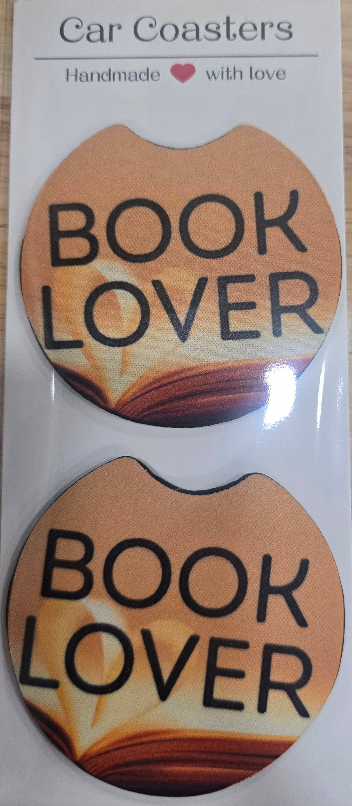 Book Lover Car Coaster