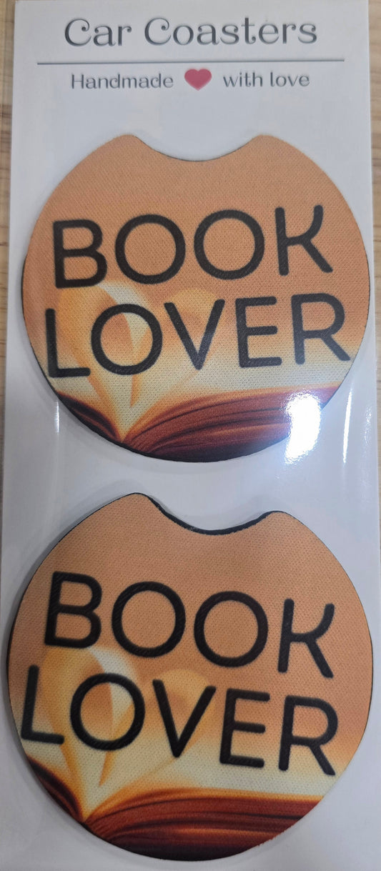 Book Lover Car Coaster